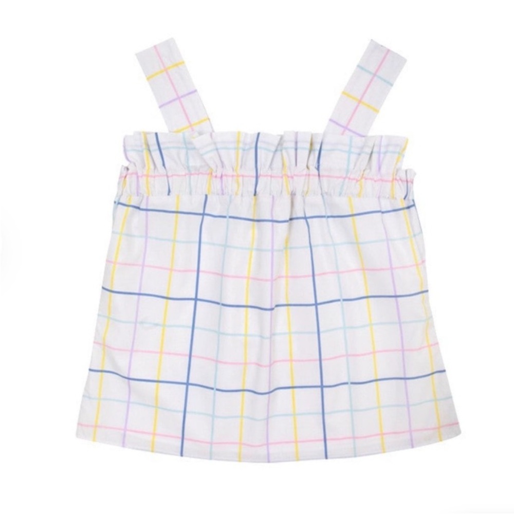 The Beaufort Bonnet Company Women’s Windowpane Ruffle Top